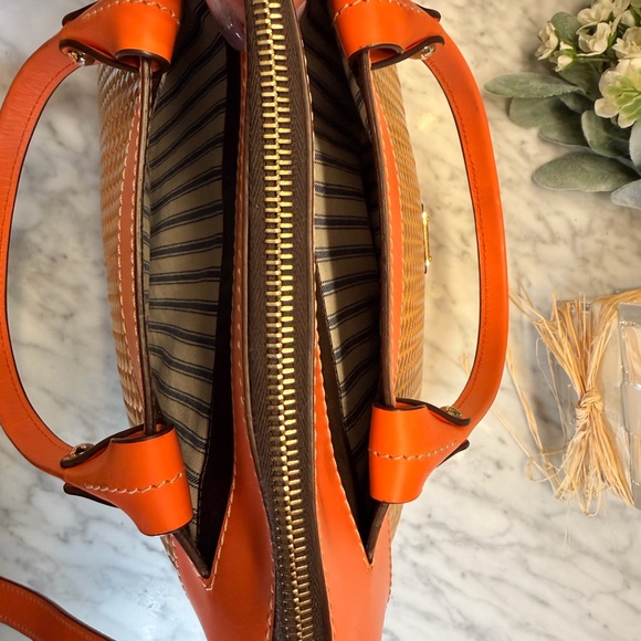 Dooney & Bourke Orange and Brown Satchel NWOT - Picture 3 of 10